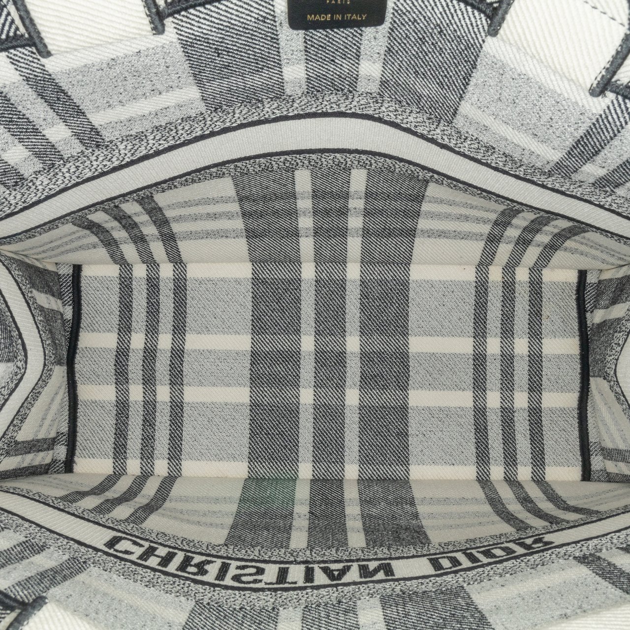Dior Large Check'n'Dior Book Tote Wit