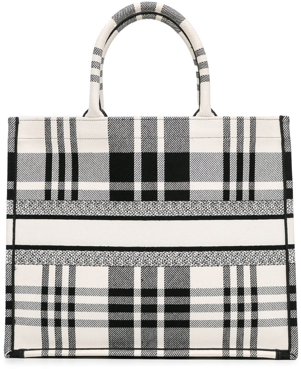 Dior Large Check'n'Dior Book Tote Wit
