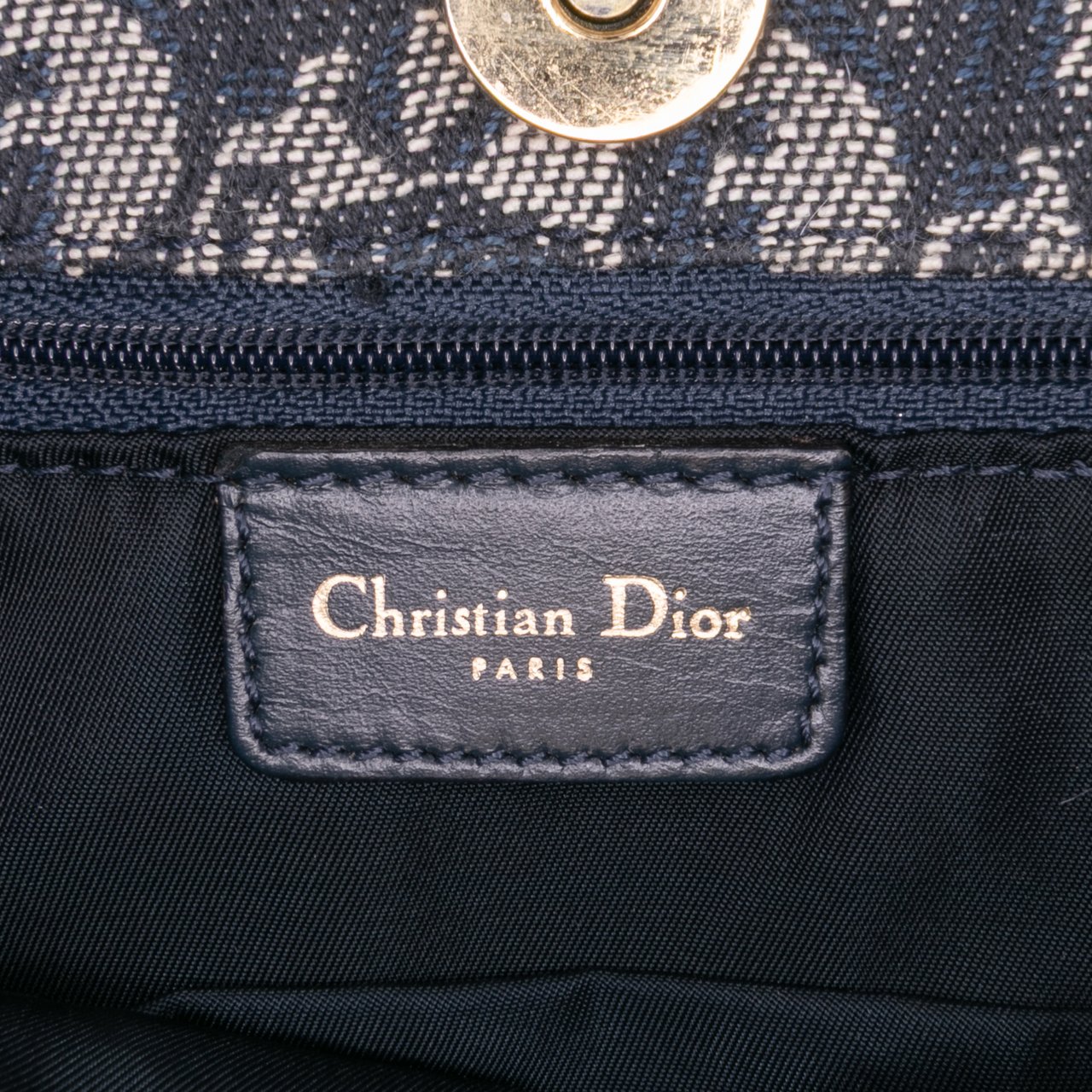 Dior Diorissimo Trotter Canvas Tote Blauw