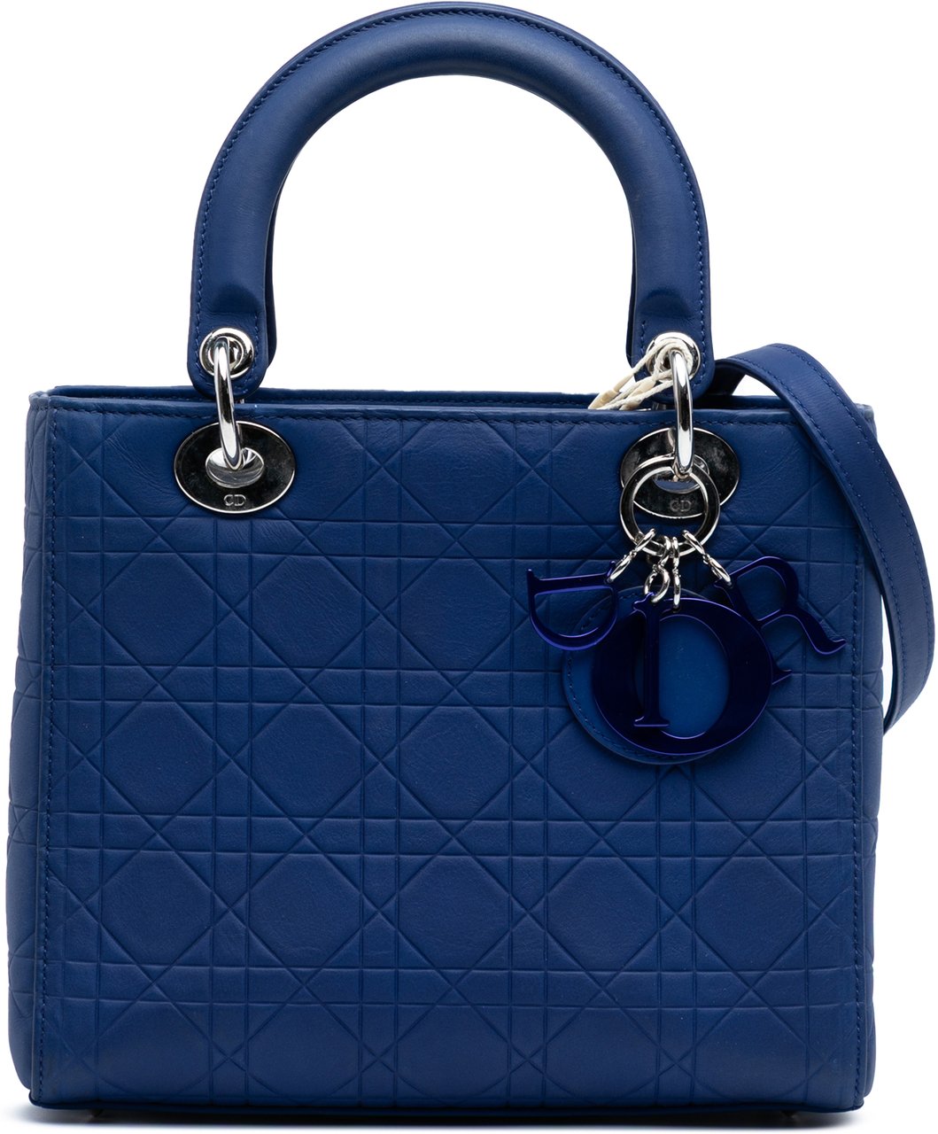 Dior Medium Lambskin Cannage Lady Dior Blauw