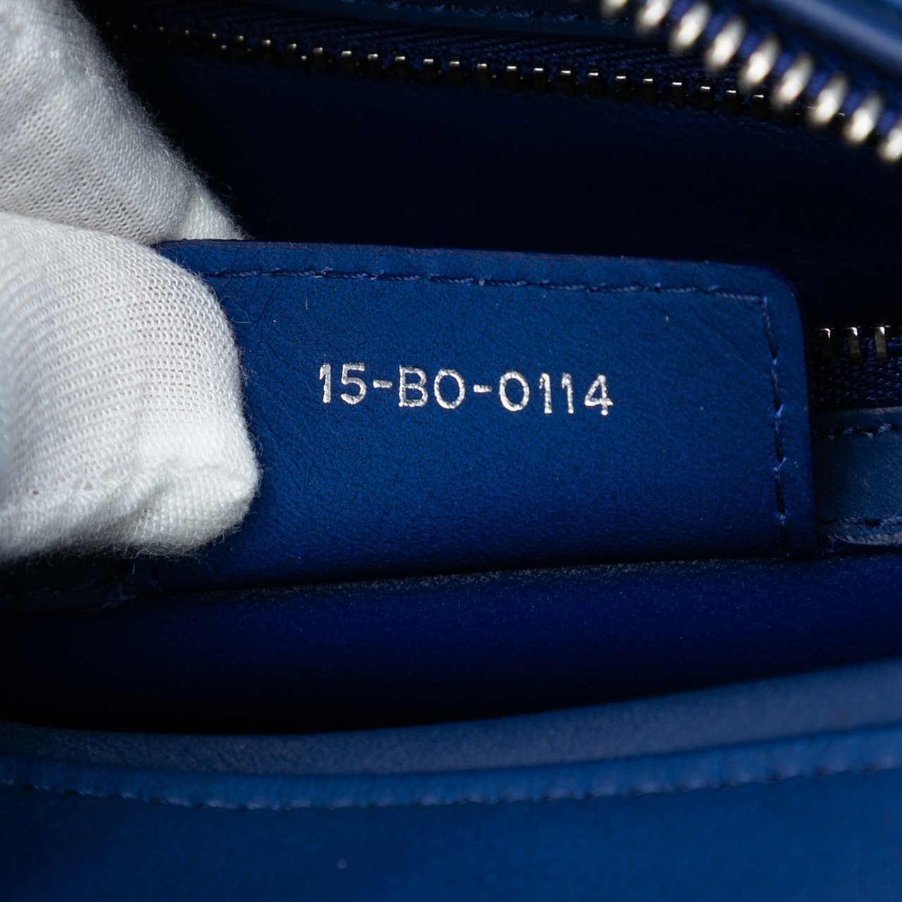 Dior Medium Lambskin Cannage Lady Dior Blauw