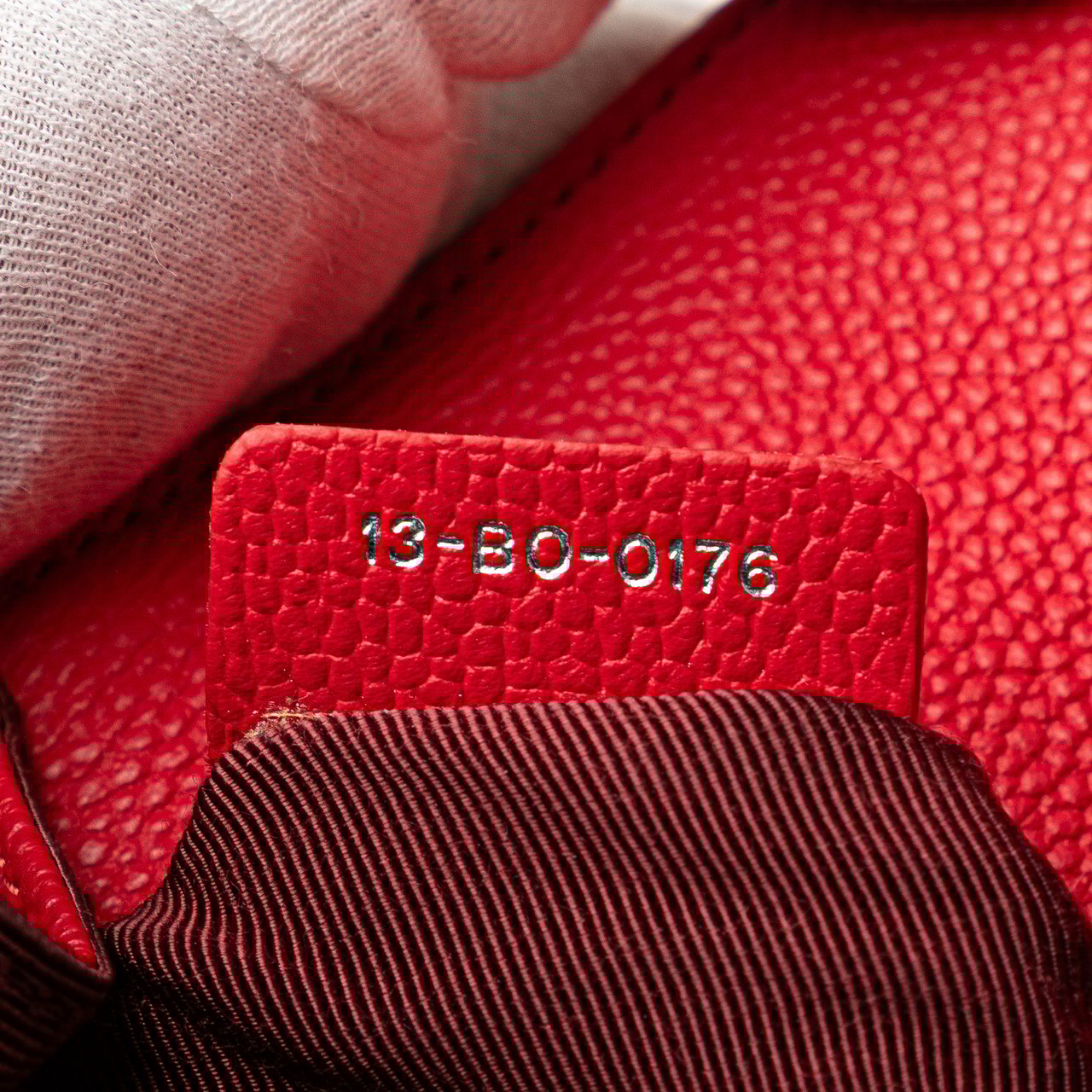 Dior Small Grained Calfskin Diorama Flap Rood