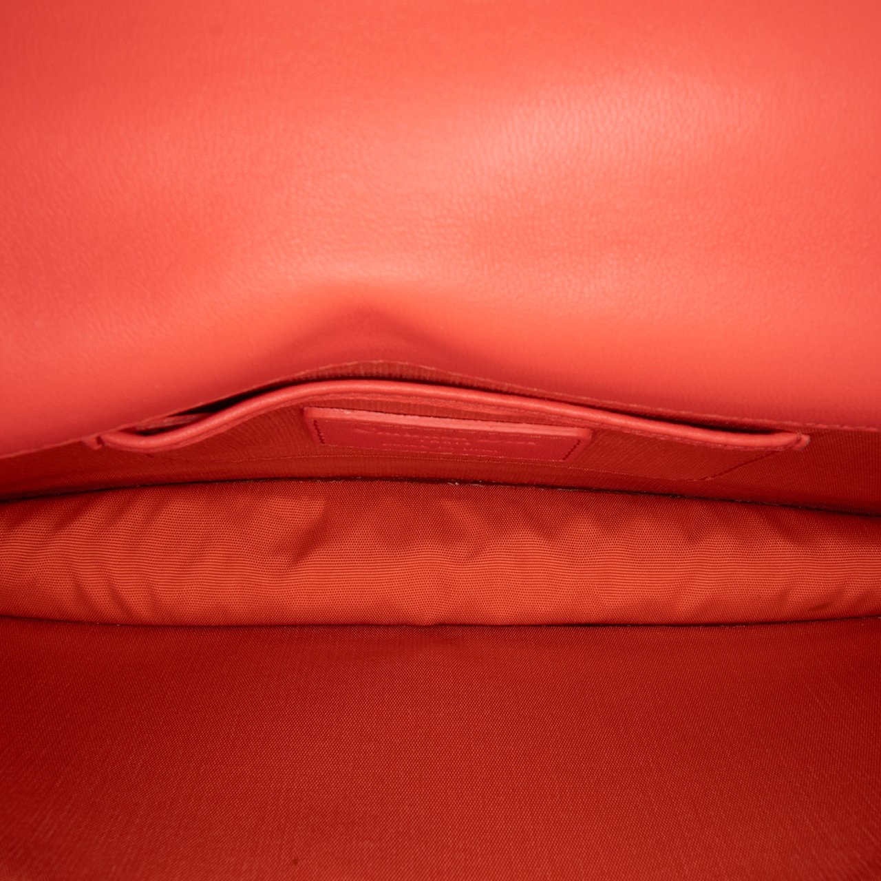 Dior Lambskin Cannage Lady Dior Wallet On Chain Oranje