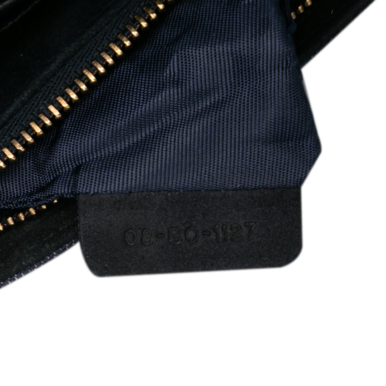 Dior Studded Denim Diorama Wallet on Chain Blauw