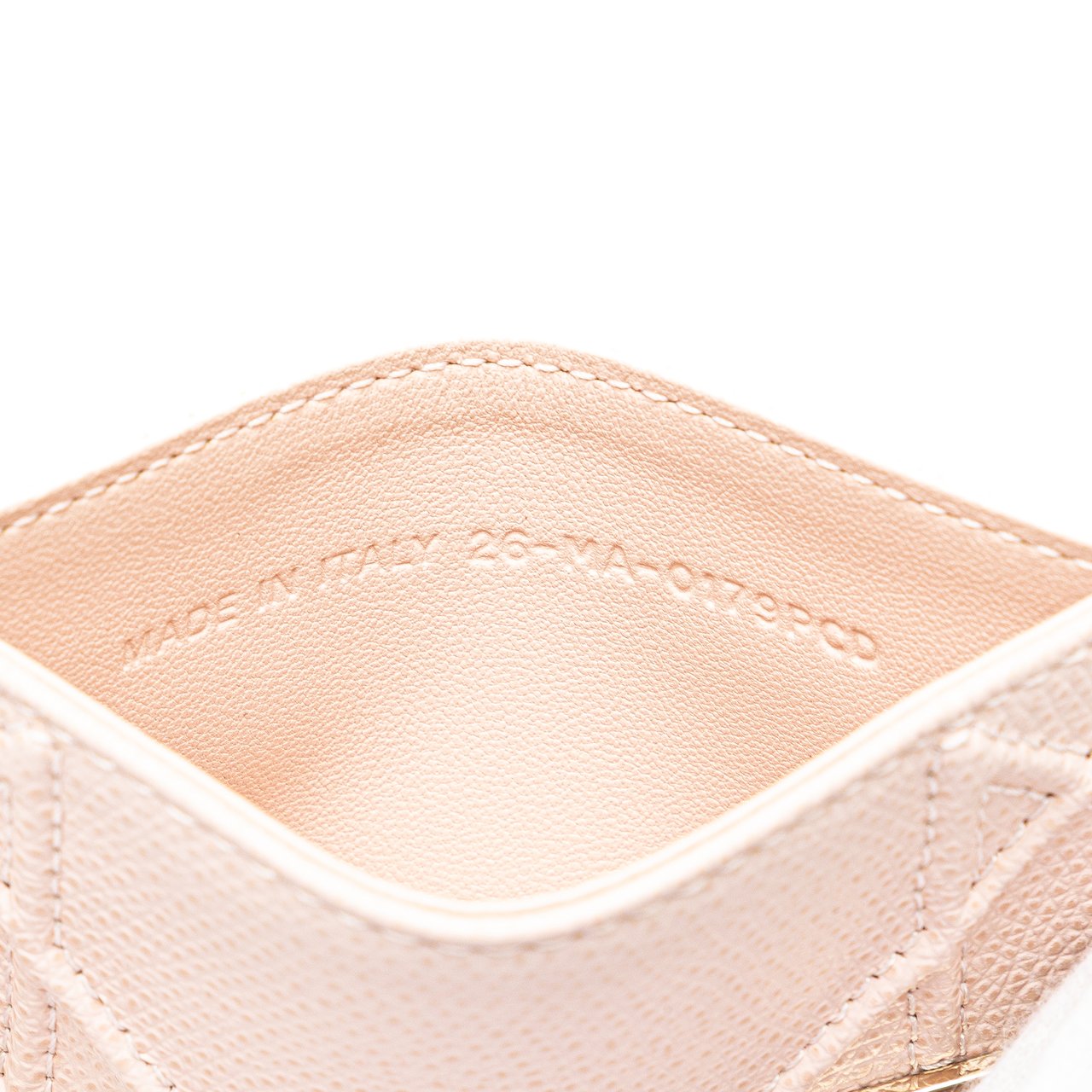 Dior Grained Calfskin Diorama Card Holder Roze