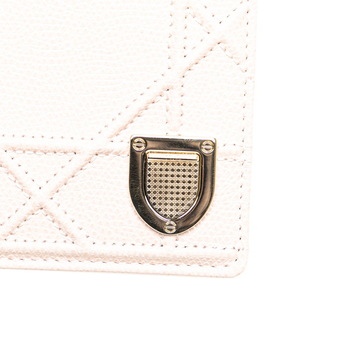 Dior Grained Calfskin Diorama Card Holder Roze