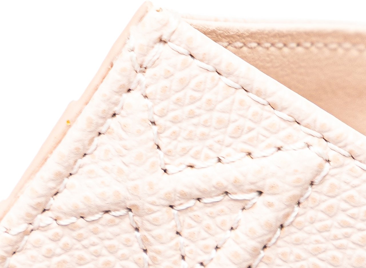 Dior Grained Calfskin Diorama Card Holder Roze