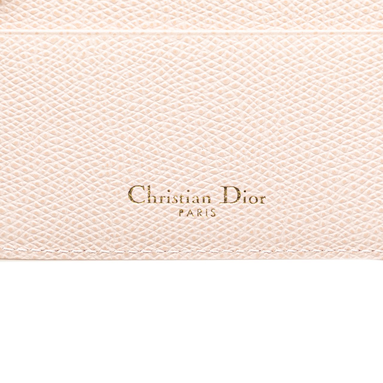 Dior Grained Calfskin Diorama Card Holder Roze