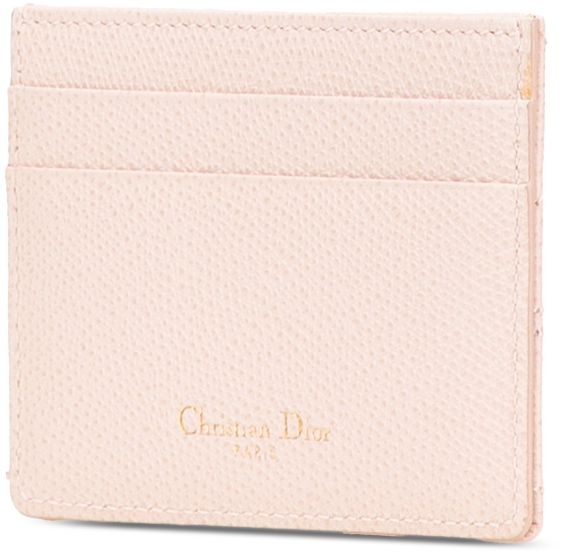 Dior Grained Calfskin Diorama Card Holder Roze