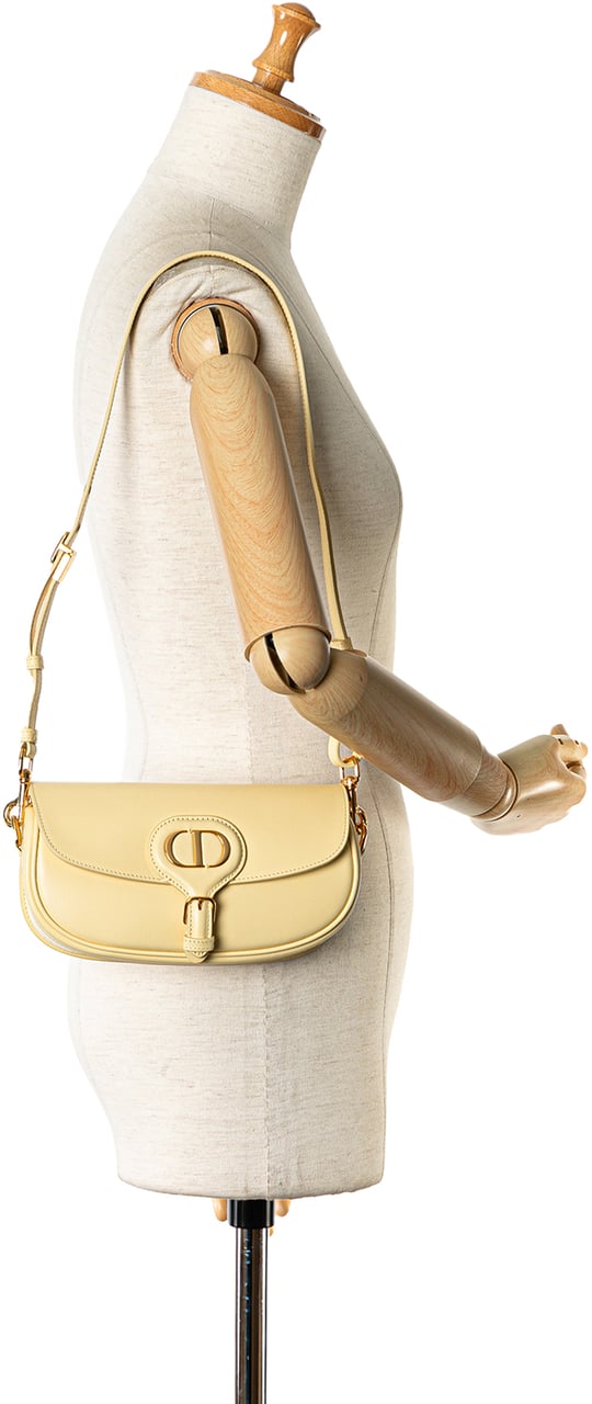 Dior Calfskin Bobby East West Crossbody Geel