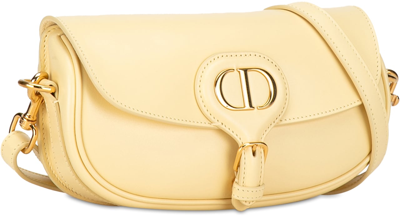 Dior Calfskin Bobby East West Crossbody Geel