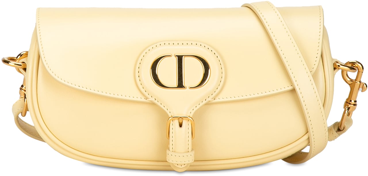 Dior Calfskin Bobby East West Crossbody Geel