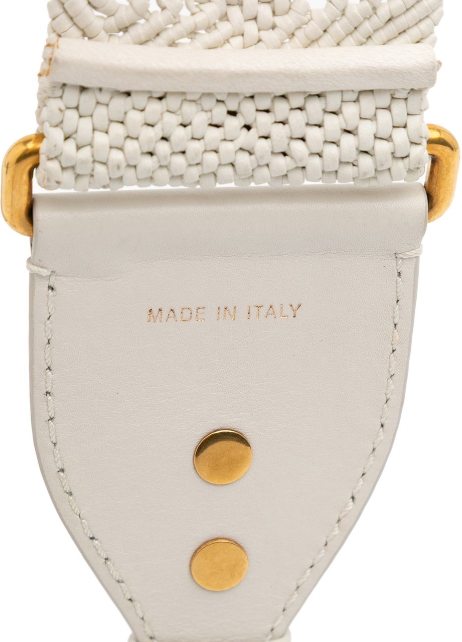 Dior Calfskin Macrame Shoulder Strap Wit