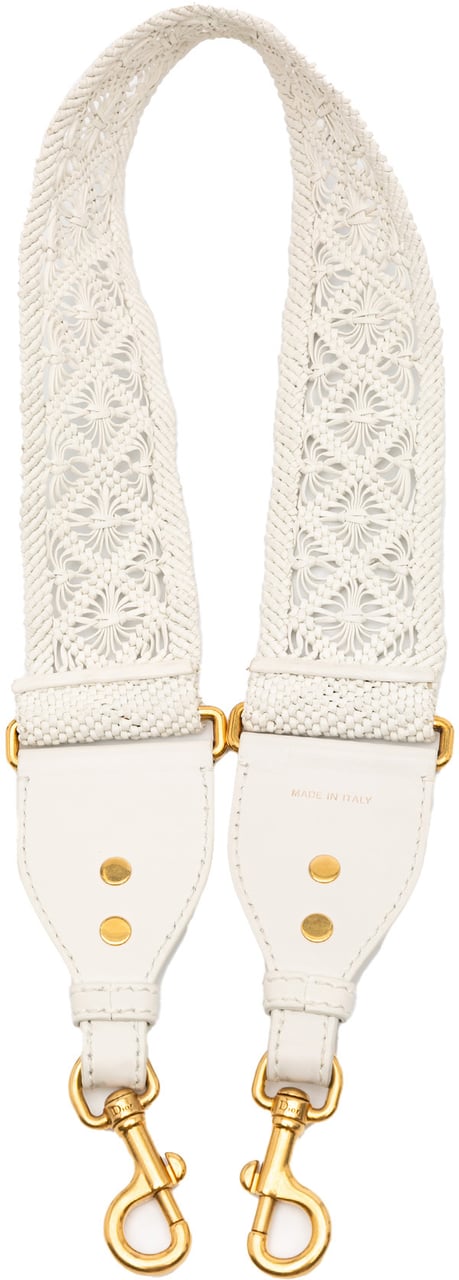 Dior Calfskin Macrame Shoulder Strap Wit