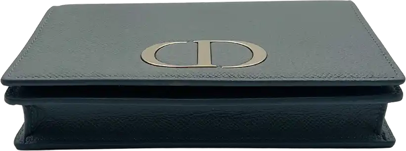 Dior Christian Dior SLG 30 Montaigne 2 in 1 Pouch calfskin cloud blue / very good Blauw