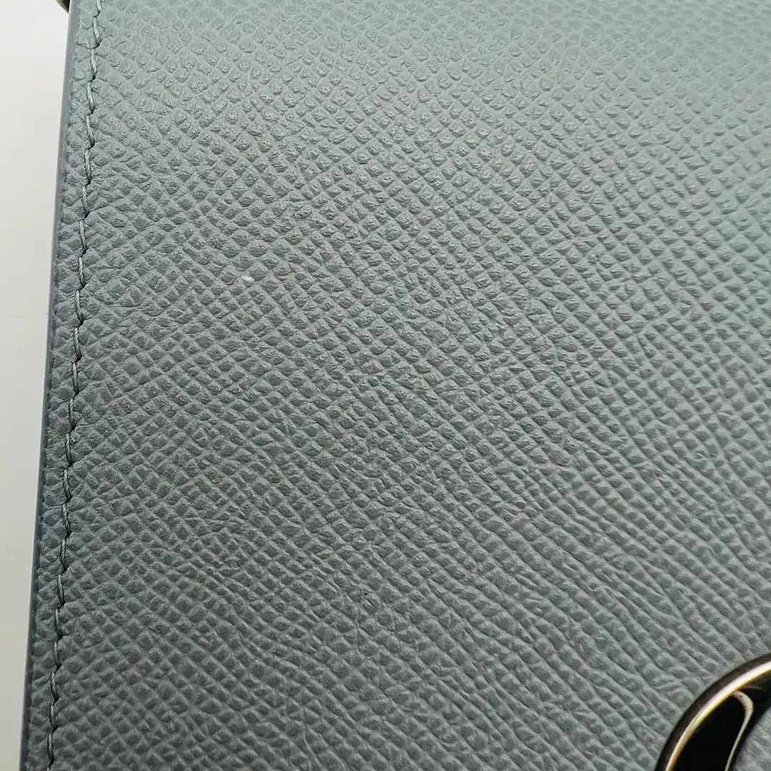 Dior Christian Dior SLG 30 Montaigne 2 in 1 Pouch calfskin cloud blue / very good Blauw