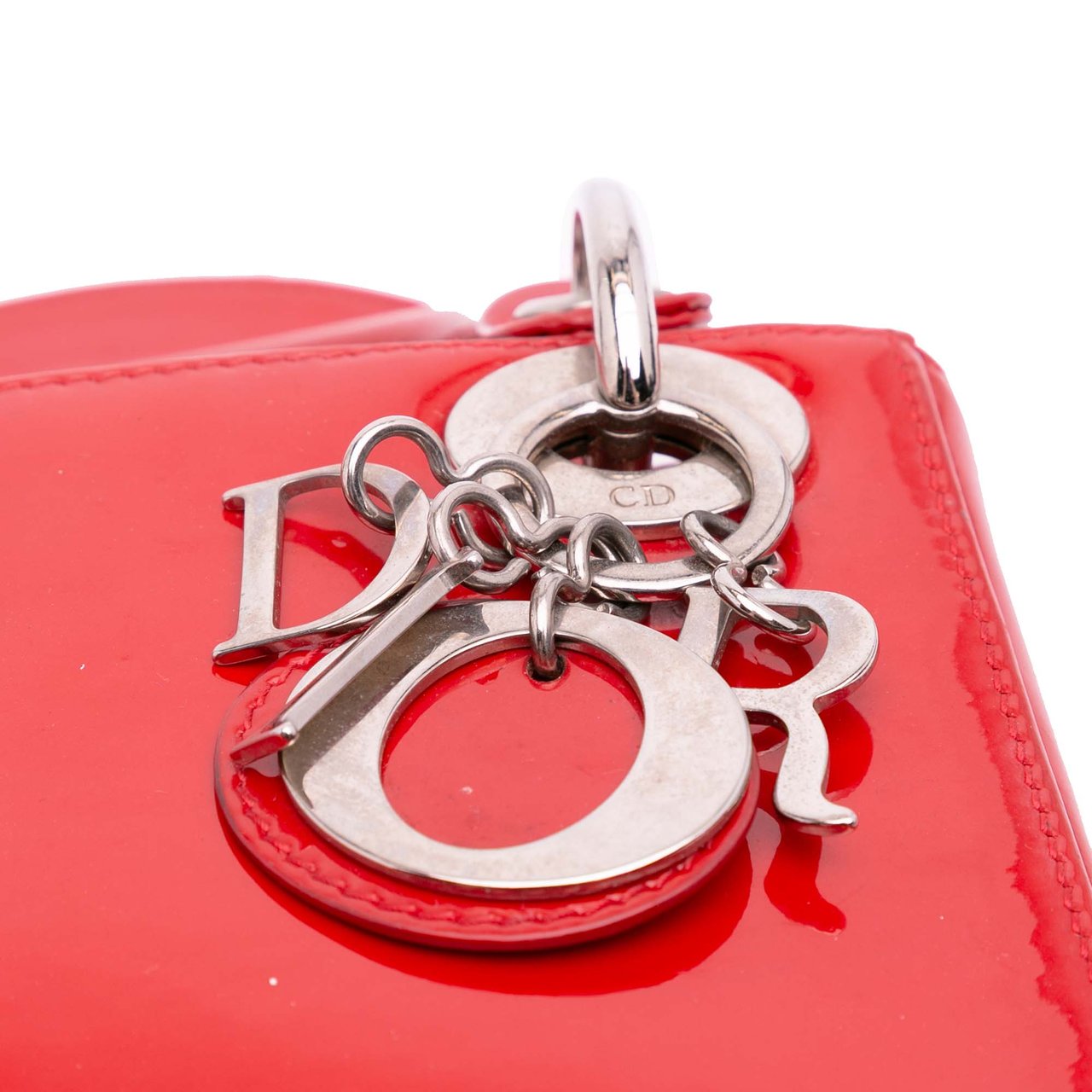 Dior Mini Patent Lady Dior Rood