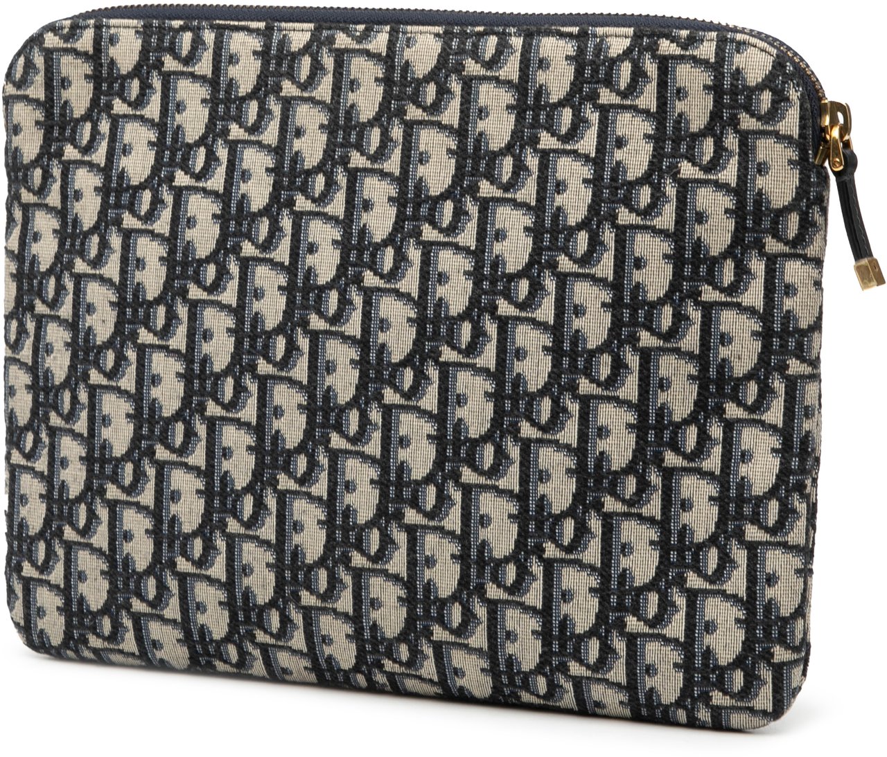 Dior Oblique Canvas Clutch Blauw