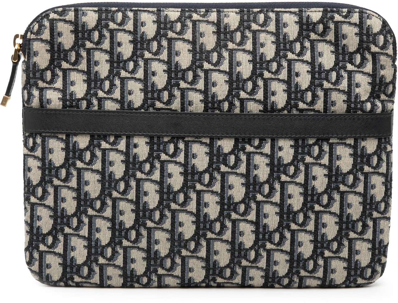 Dior Oblique Canvas Clutch Blauw