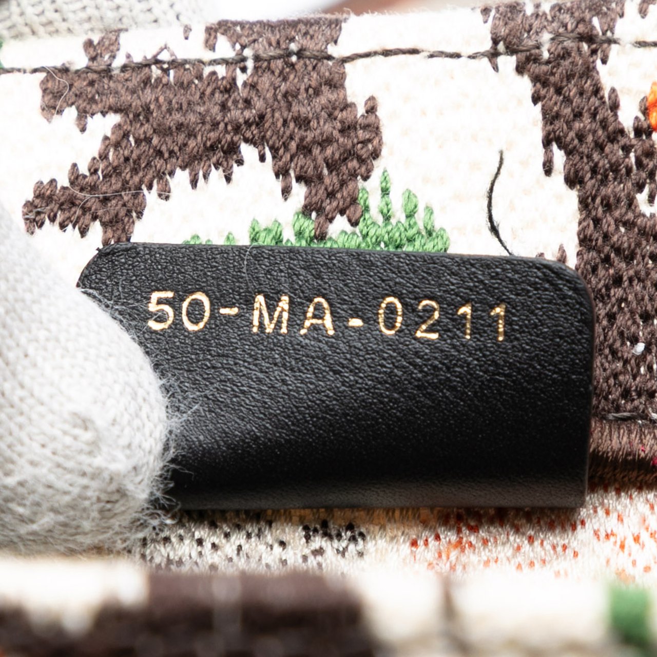 Dior Large Embroidered Canvas Paisley Book Tote Geel