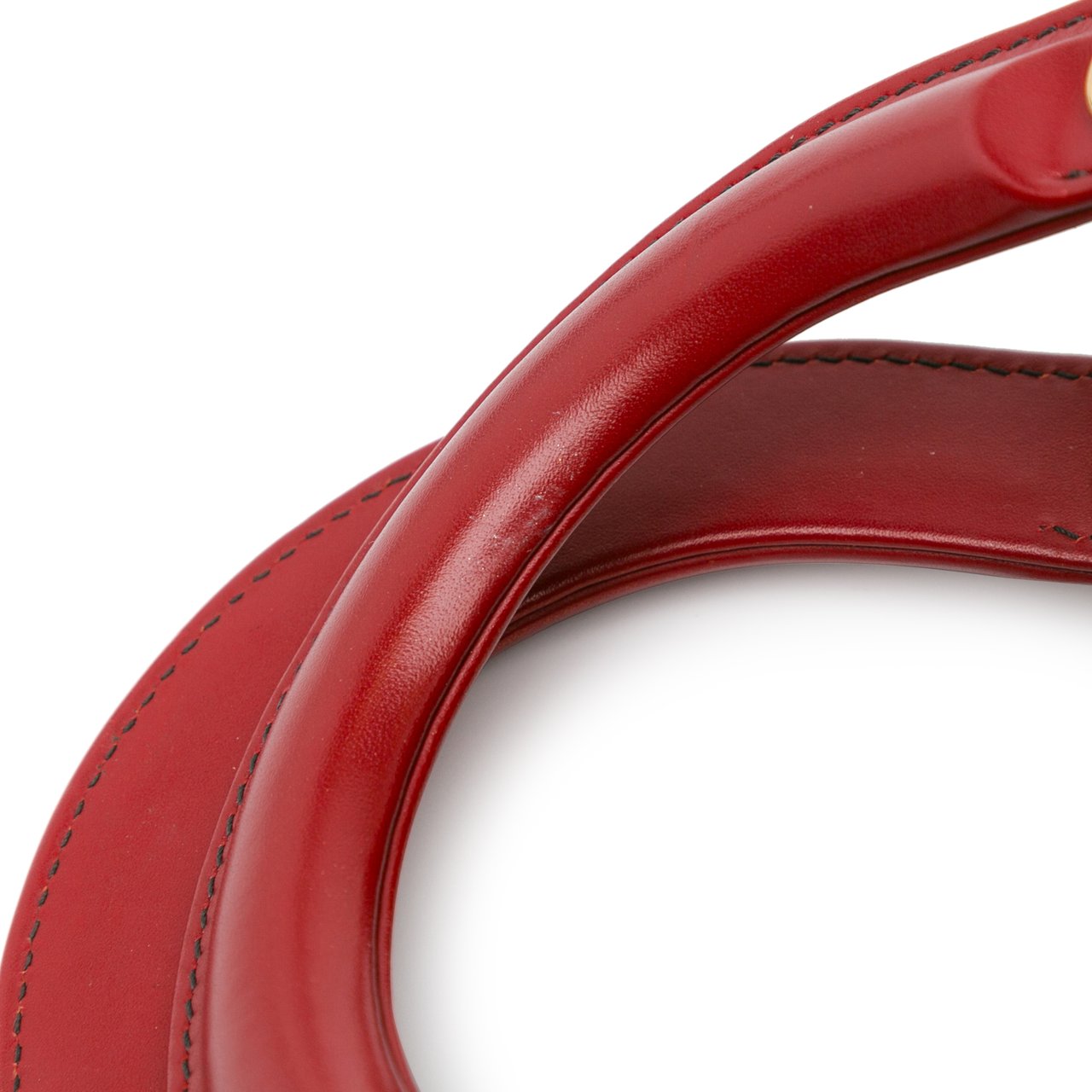 Dior Small Lambskin Cannage Studded Supple Lady Dior Rood