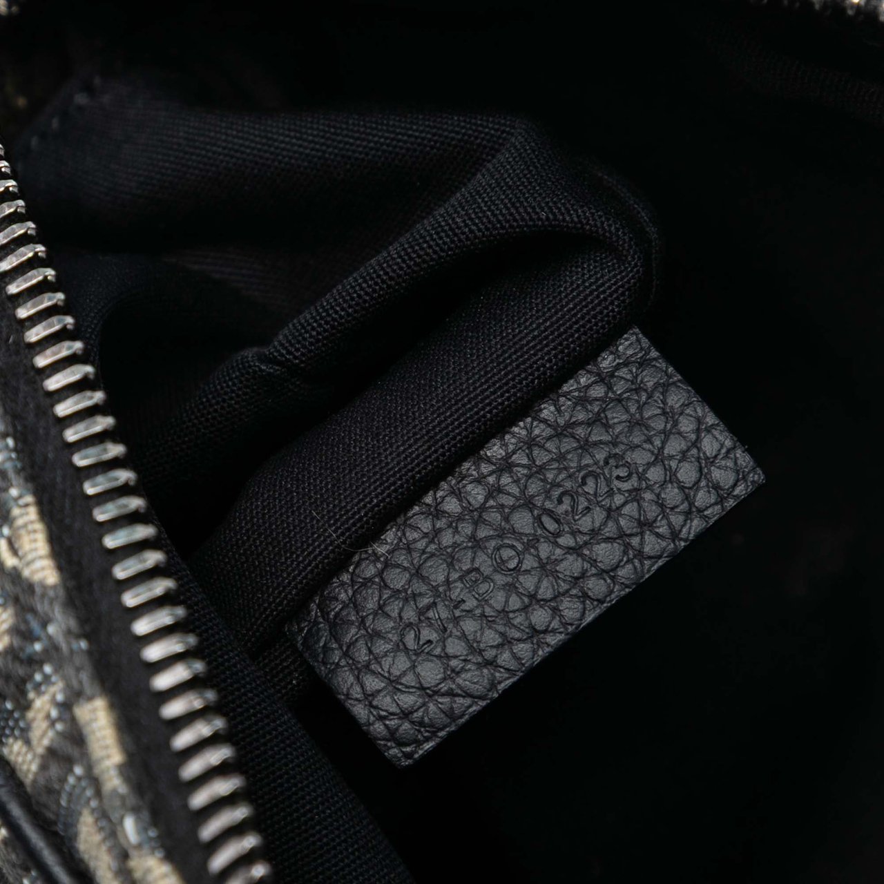 Dior Oblique Canvas Saddle Triple Pouch Blauw