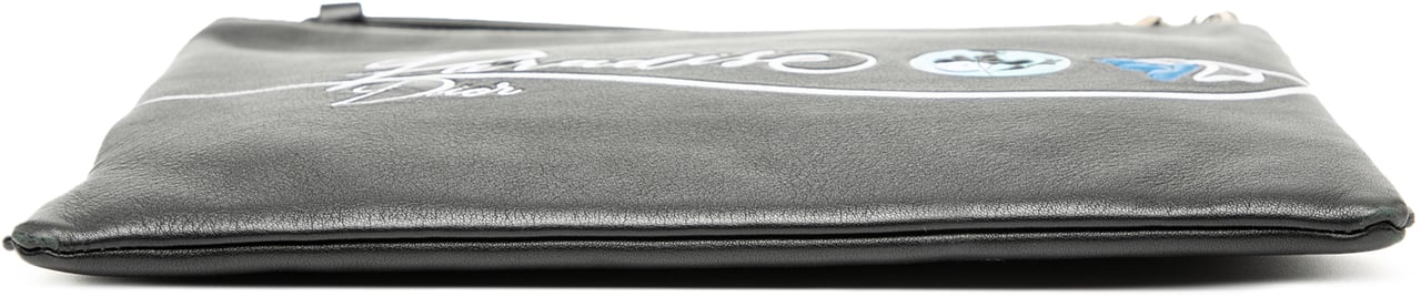 Dior Leather Diorissimo Voyageur Clutch Zwart