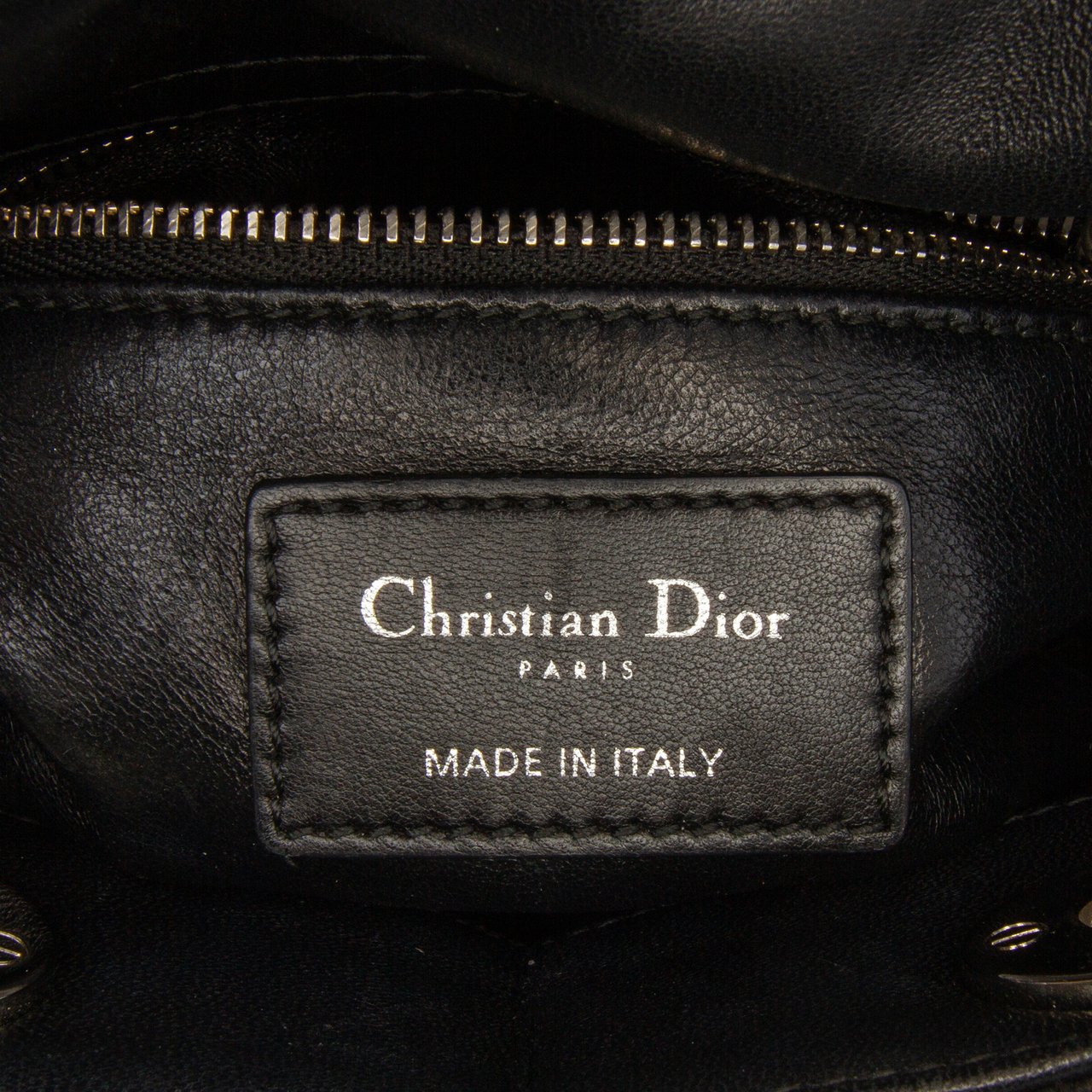 Dior Mini Patent Sequined Lady Dior Roze