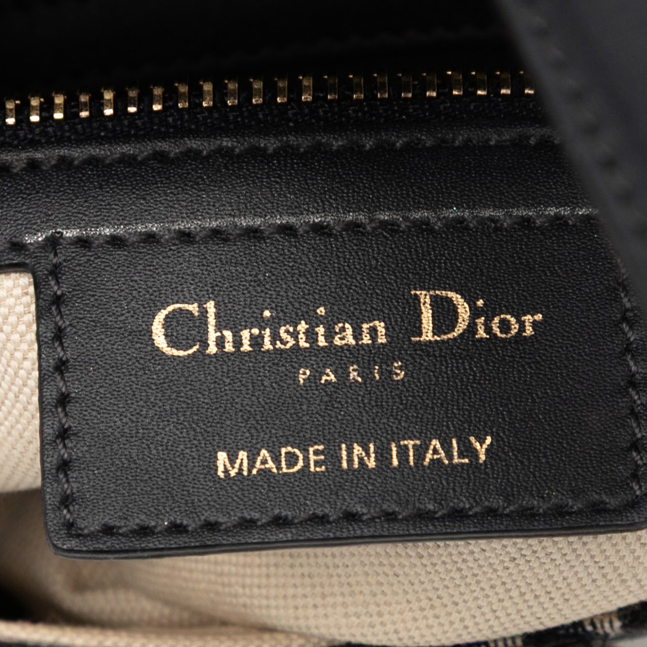 Dior Oblique Canvas Saddle Bag Blauw