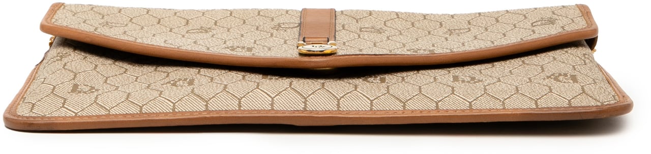 Dior Honeycomb Coated Canvas Chain Crossbody Bruin