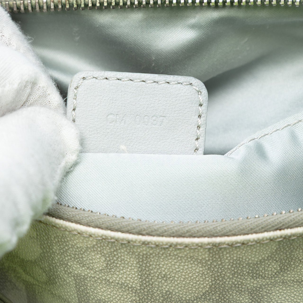 Dior Oblique Coated Canvas Romantique Shoulder Bag Wit