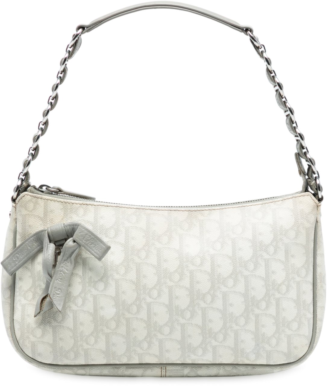 Dior Oblique Coated Canvas Romantique Shoulder Bag Wit