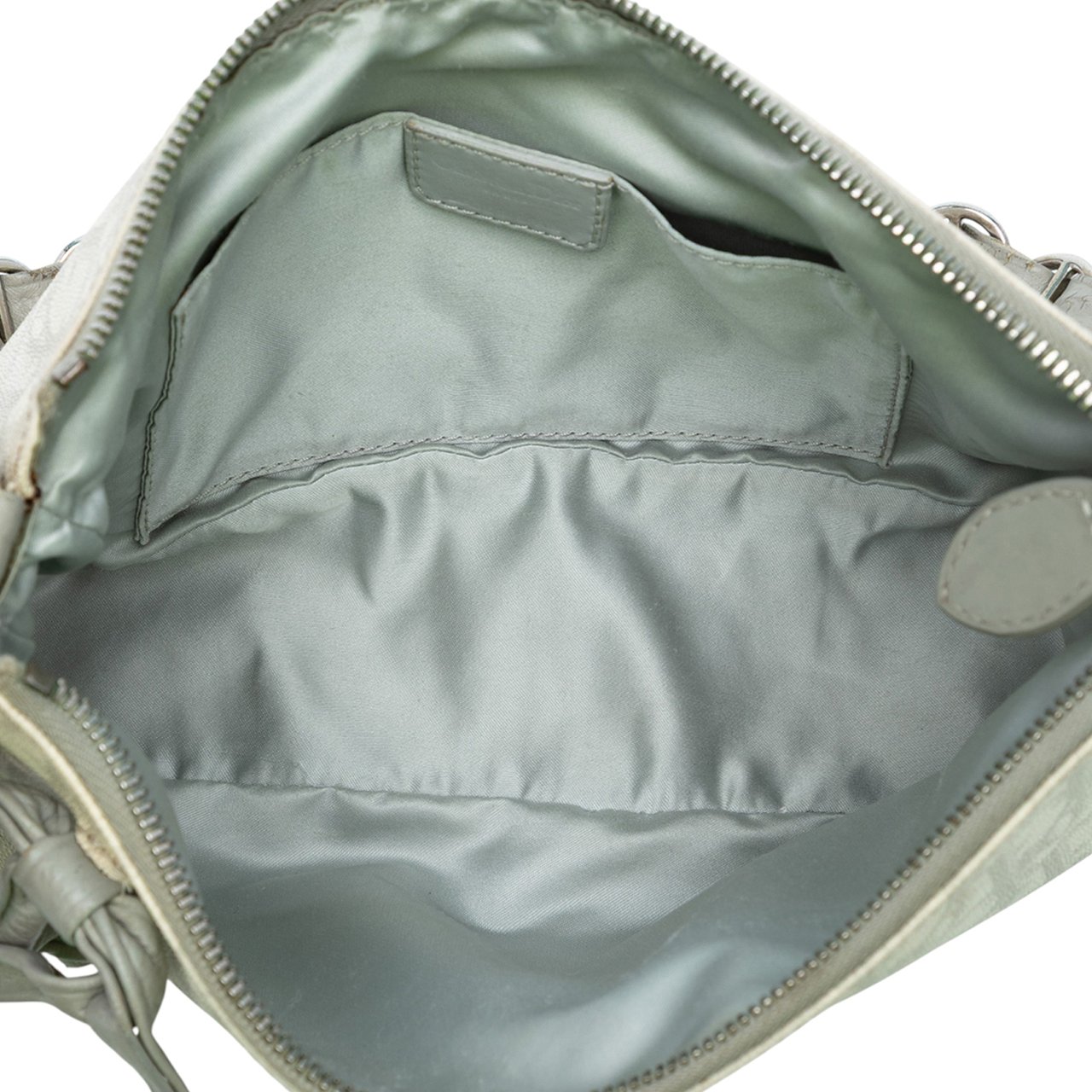 Dior Oblique Coated Canvas Romantique Shoulder Bag Wit