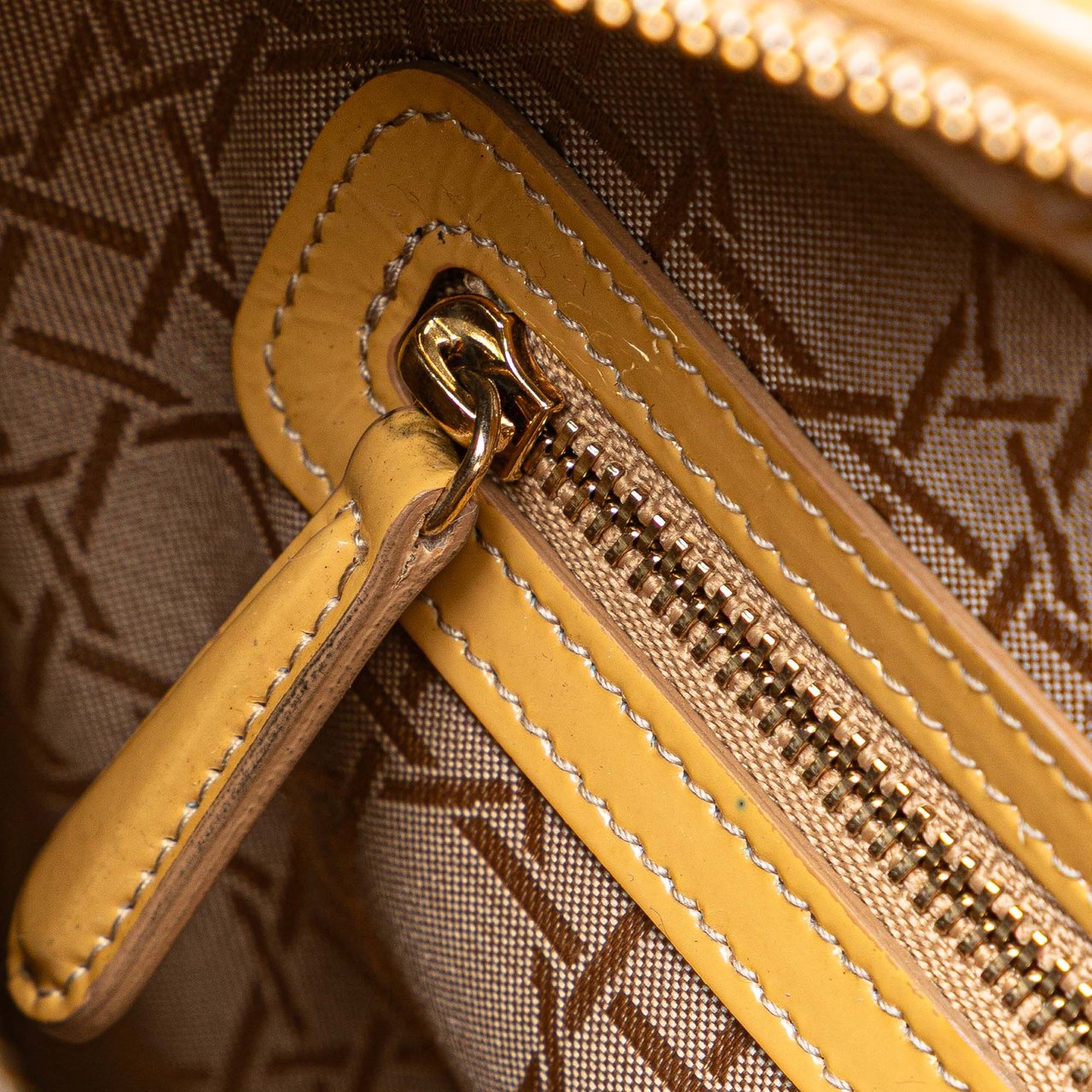 Dior Large Patent Cannage Lady Dior Bruin