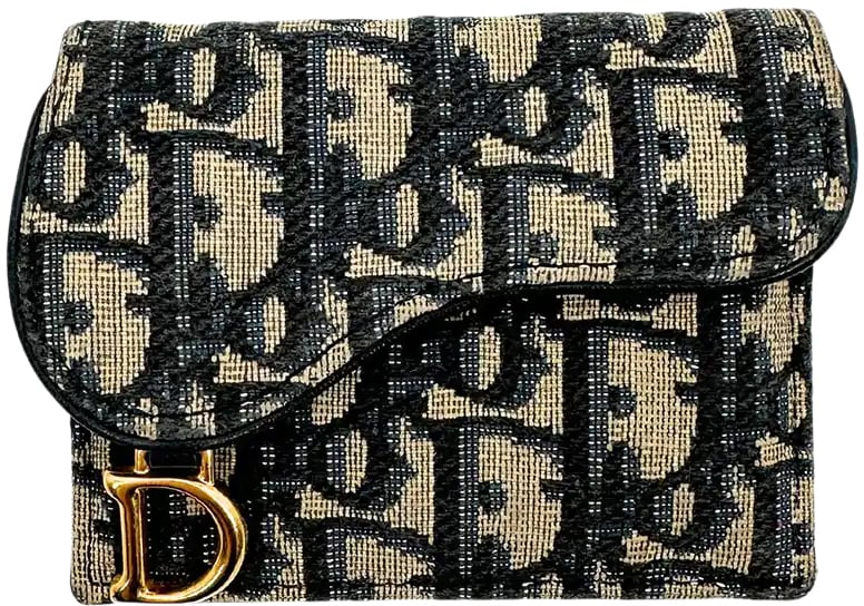 Dior Dior Saddle Card Case / good Beige