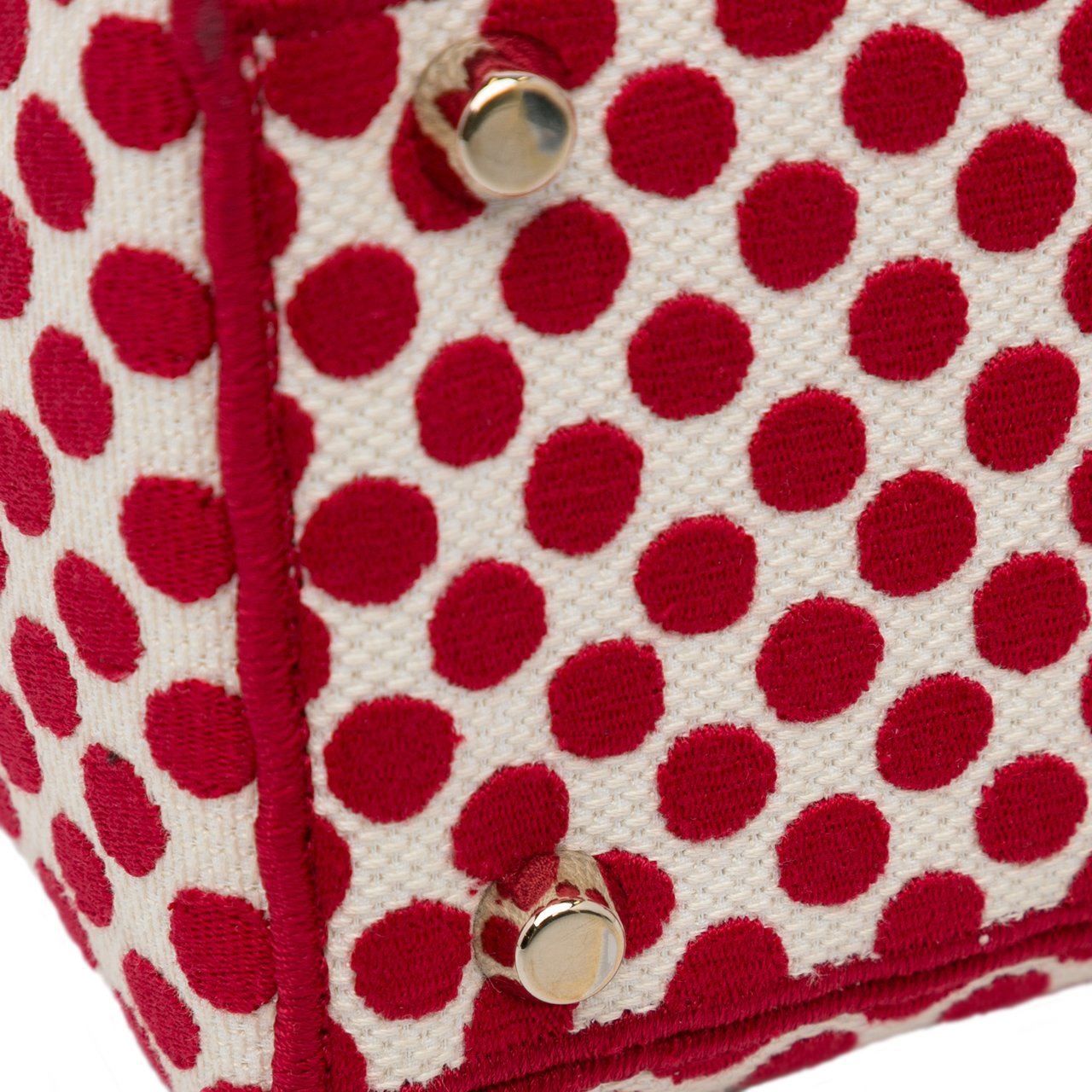 Dior DiorAmour Medium Embroidered Canvas Dots Lady D Lite Rood
