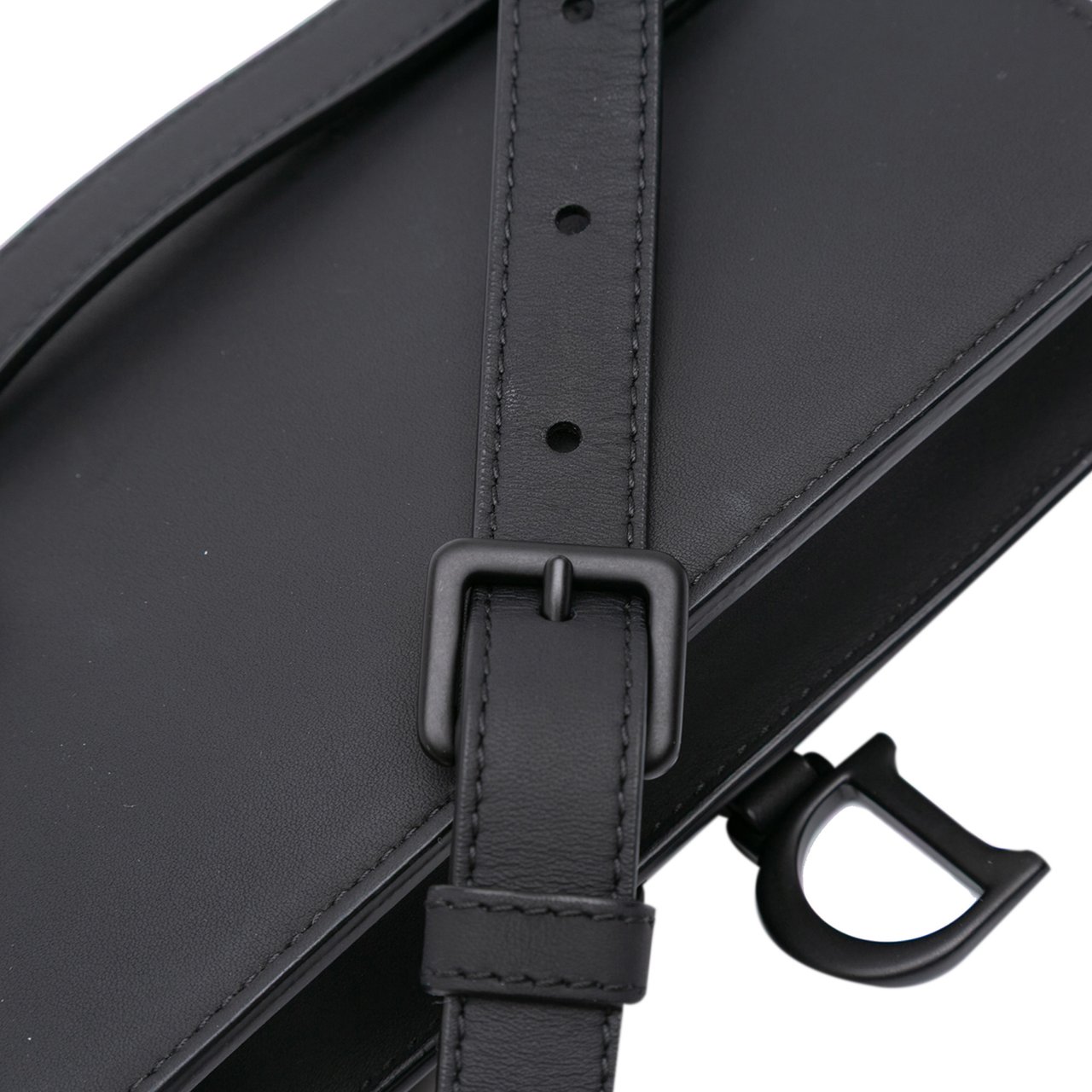 Dior Ultramatte Saddle Belt Bag Zwart
