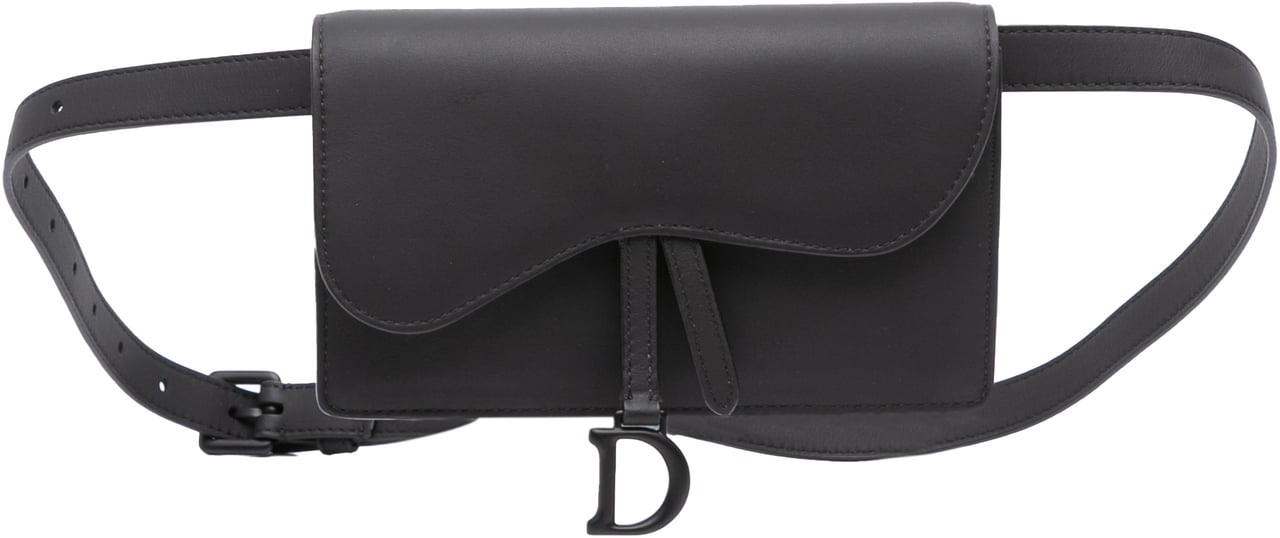 Dior Ultramatte Saddle Belt Bag Zwart