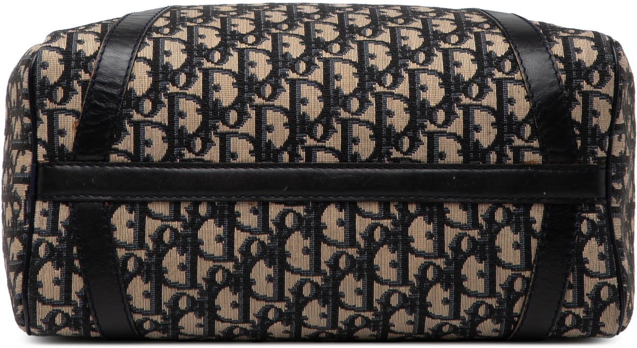 Dior Diorissimo Trotter Canvas Boston Bag Blauw