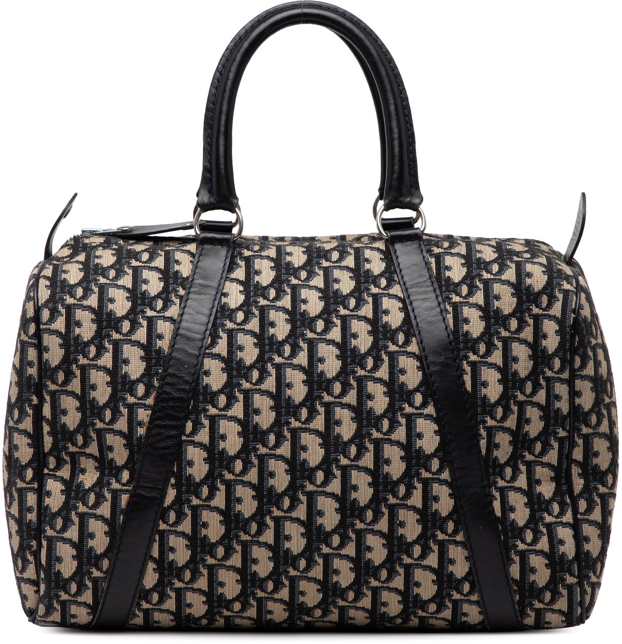 Dior Diorissimo Trotter Canvas Boston Bag Blauw