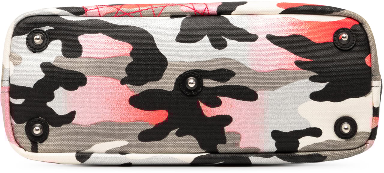 Dior Anselm Reyle Medium Canvas Camouflage Tote Grijs