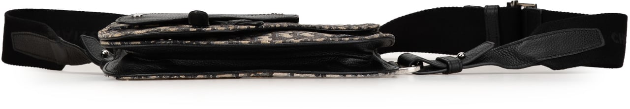 Dior Oblique Canvas Saddle Messenger Bag Bruin