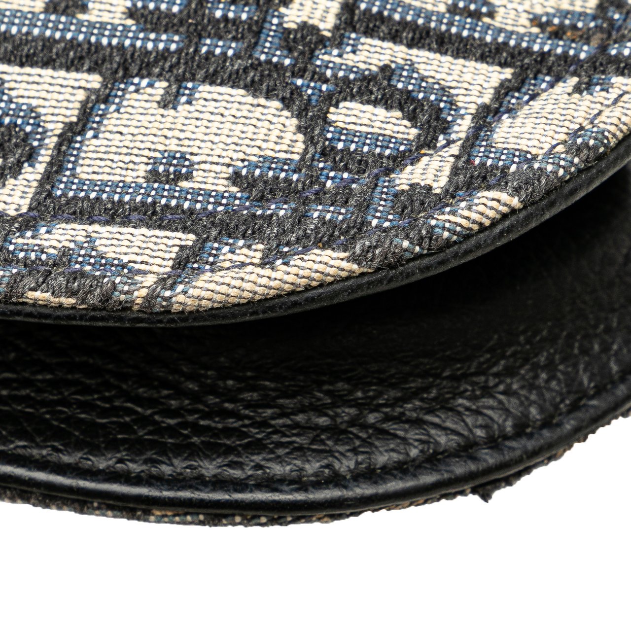 Dior Oblique Canvas Saddle Messenger Bag Blauw
