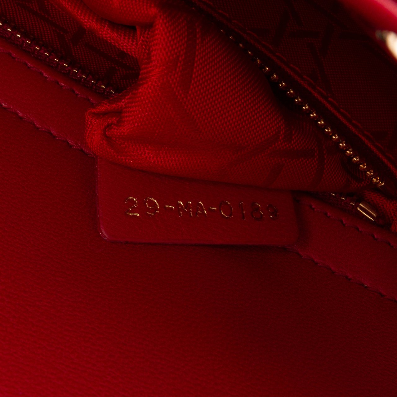 Dior Small Lambskin Cannage My ABCDior Lady Dior Rood