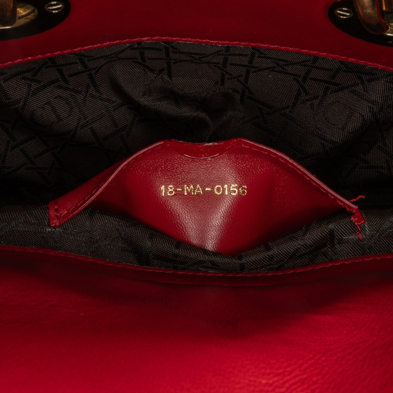 Dior Medium Lambskin Cannage Lady D Joy Rood