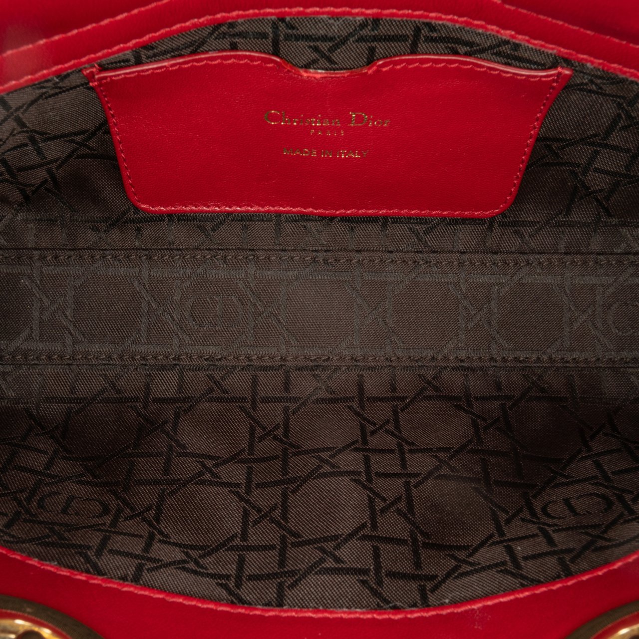 Dior Medium Lambskin Cannage Lady D Joy Rood