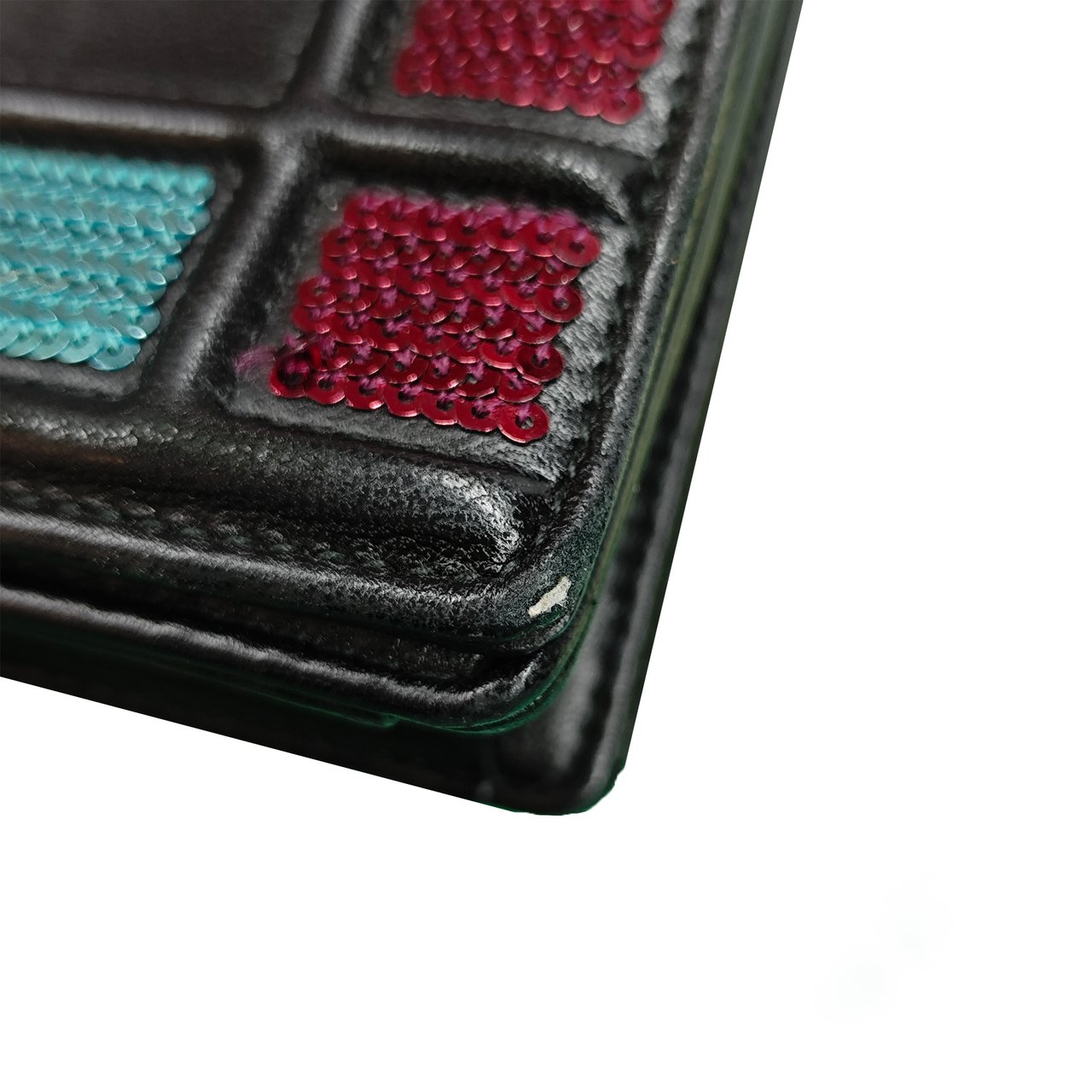 Dior Mini Lambskin Sequin Diorama Flap Zwart