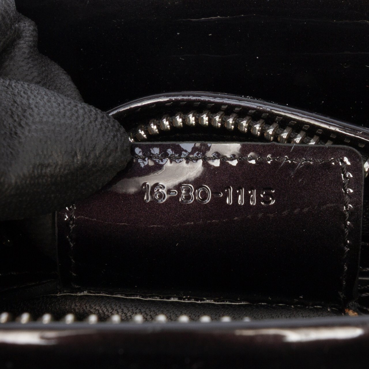 Dior Medium Patent Lady Dior Zwart