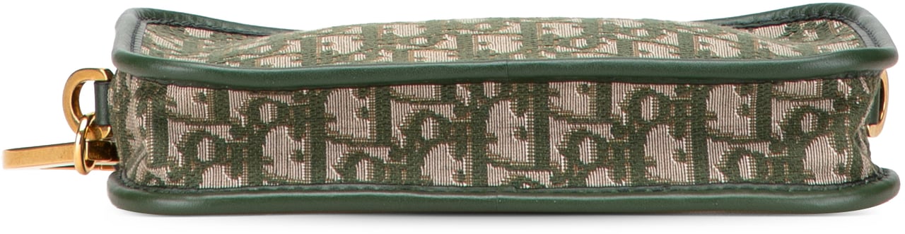 Dior Oblique Canvas Diorquake Clutch Groen