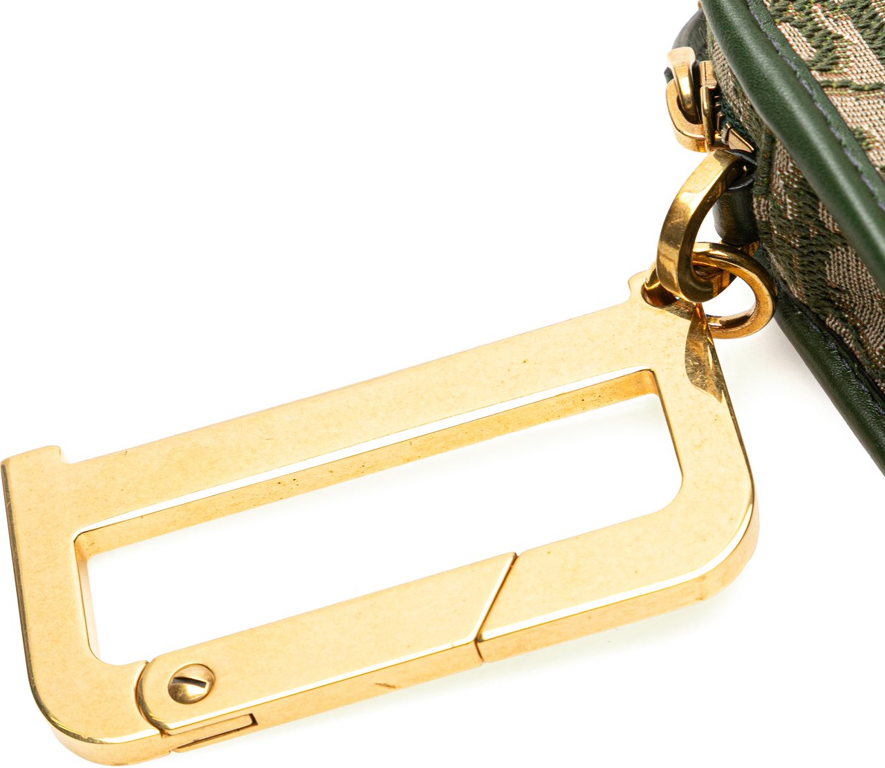 Dior Oblique Canvas Diorquake Clutch Groen